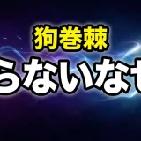 狗巻棘の腕が切られたのはなぜ?治らない理由と最終回の姿